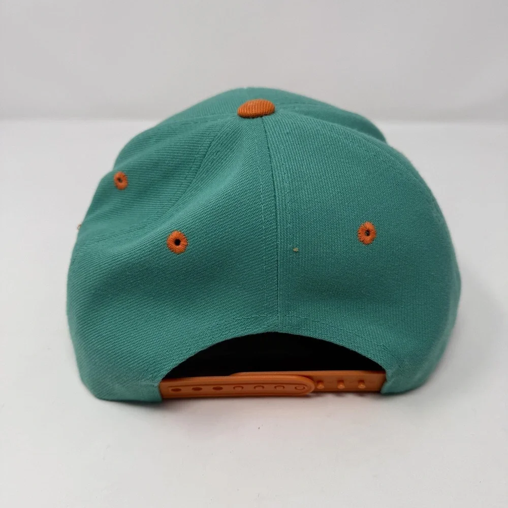 Miami Dolphins Hat Cap Snap Back Mens One Size Teal Orange NFL Football Classic